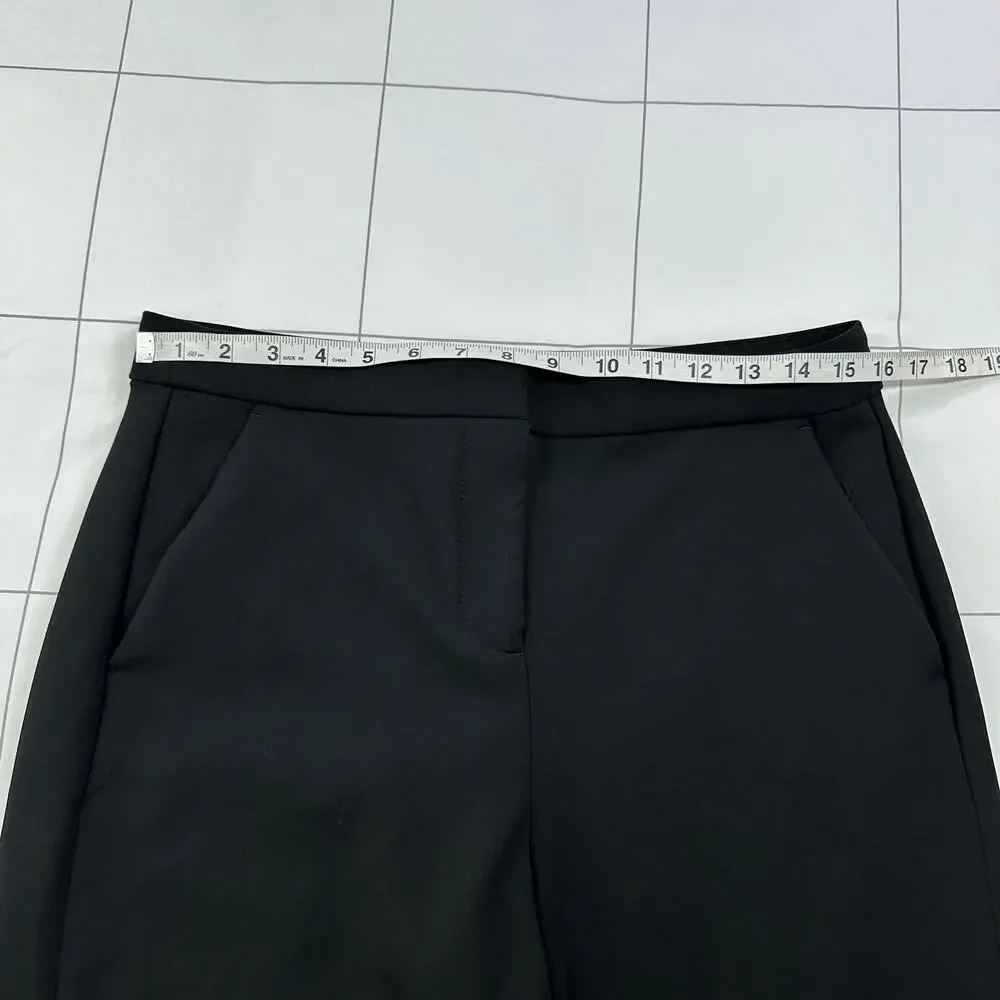 J. Crew Pants Womens 10 Tall Black Kate Straight Leg Four Season Stretch Classic